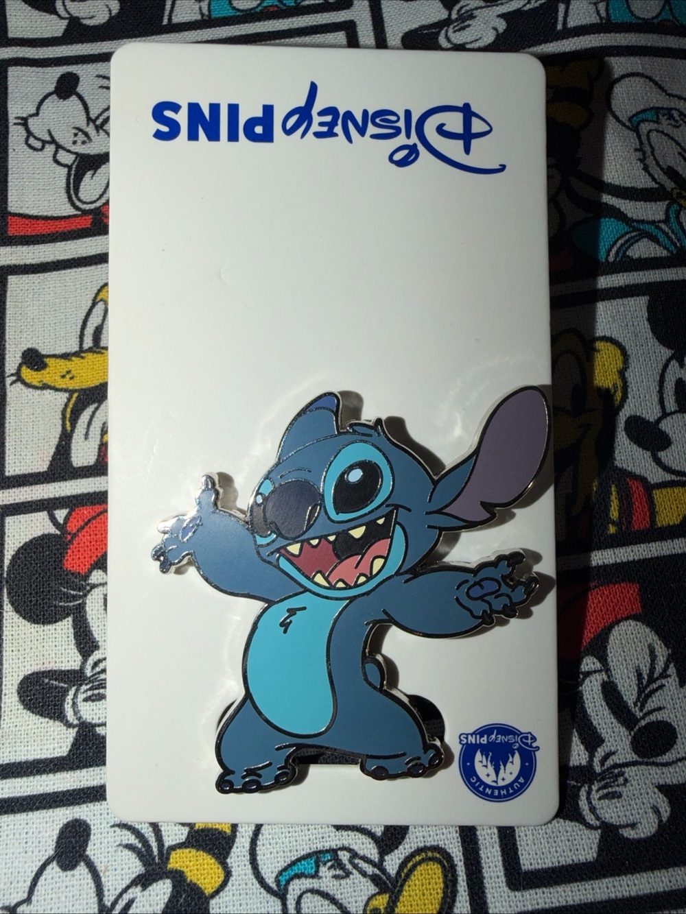 Disney Parks Lilo & Stitch Smile & Out-Stretched Arms Enamel Pin New